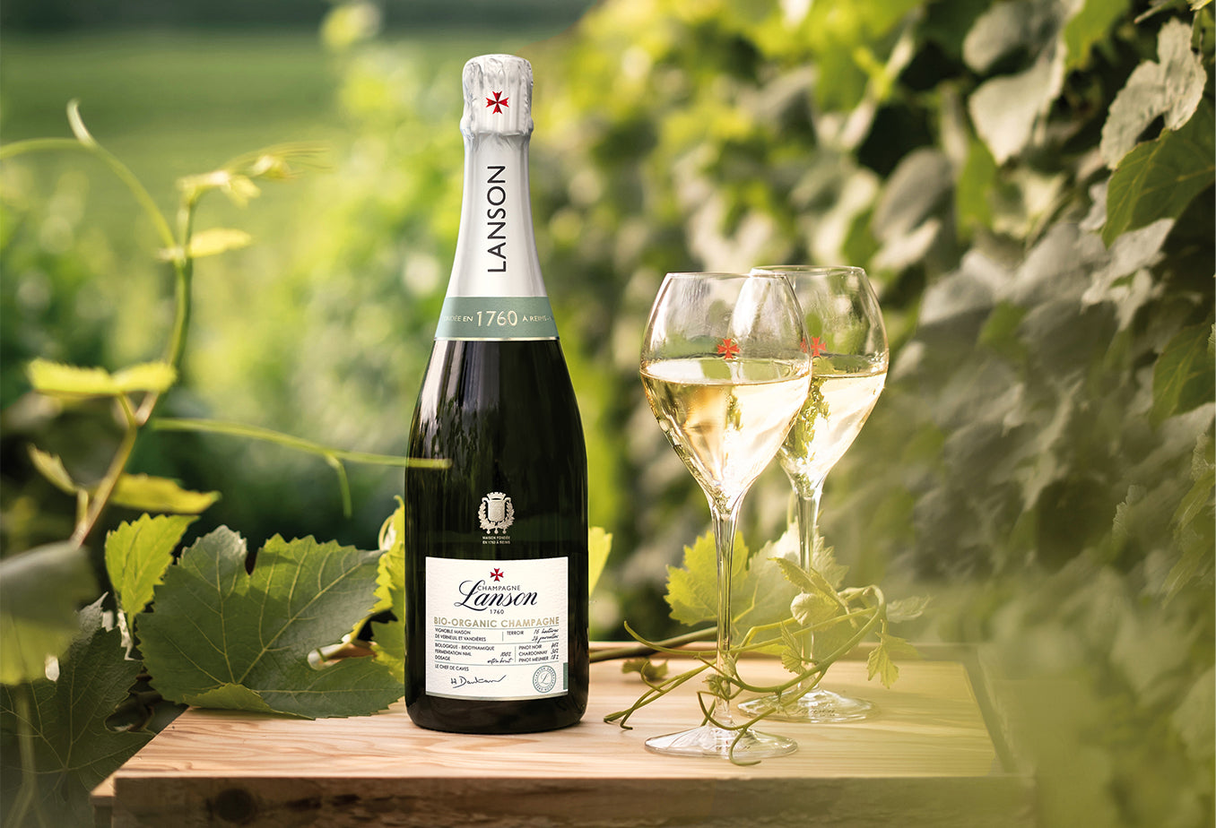 Lanson champagne bottle