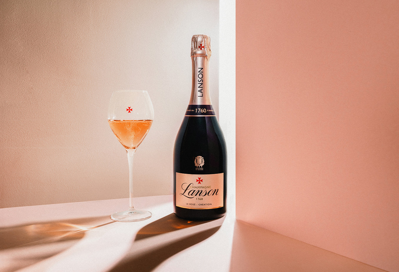 Bottiglia di champagne Lanson