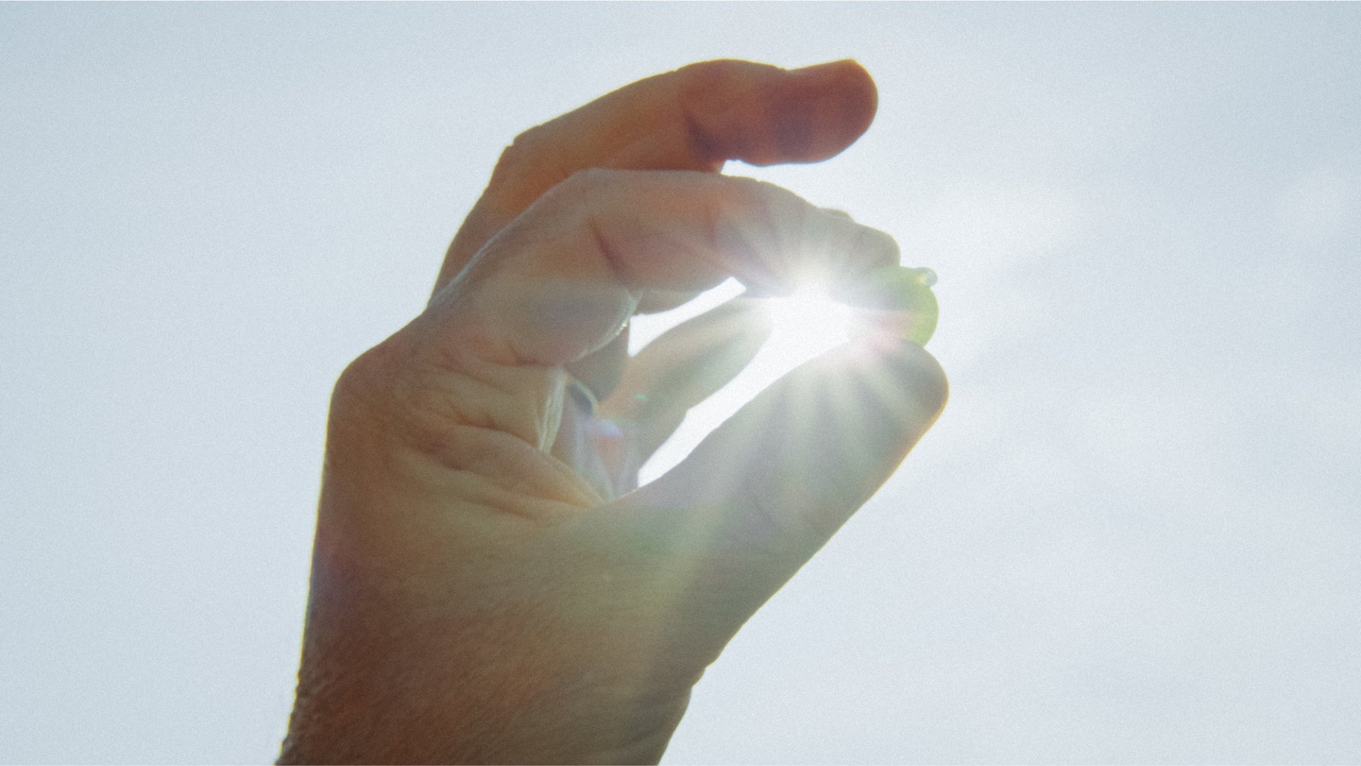 陽光の前にある手と理由