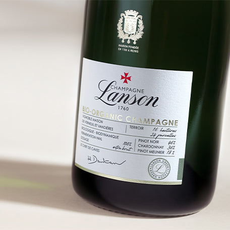 Bouteille de champagne Lanson