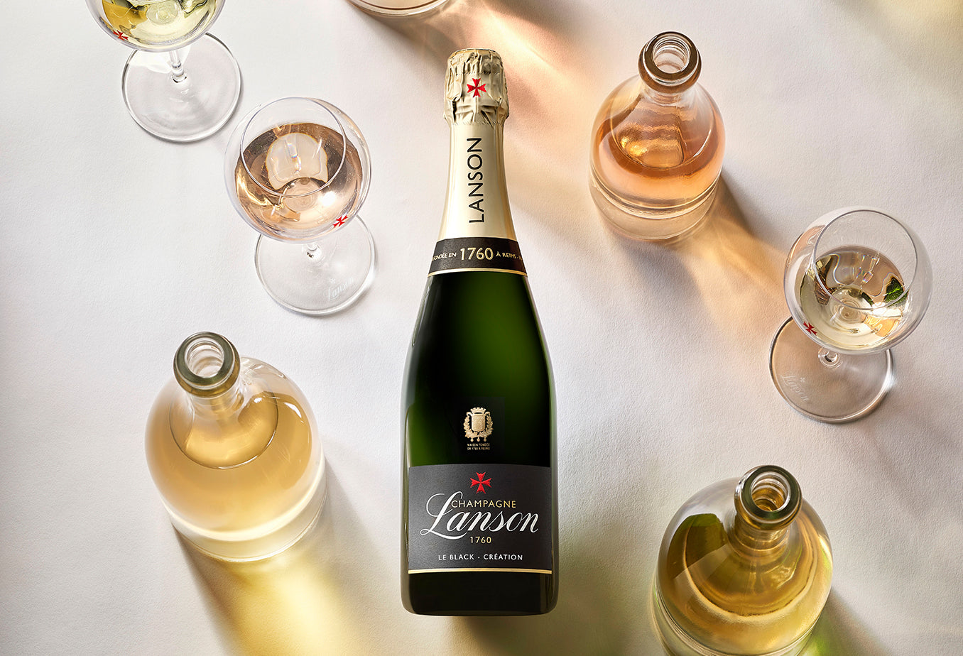 Lanson champagne bottle - Le Black Création