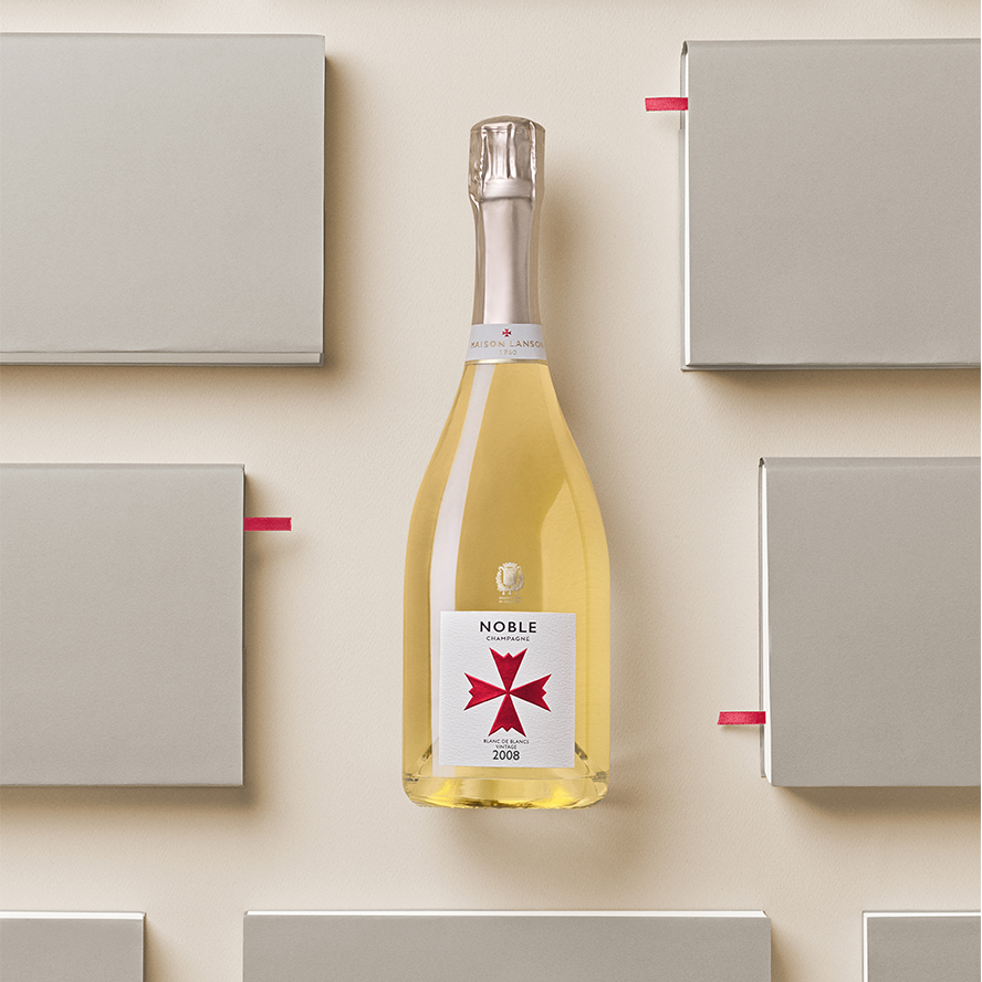 Botella de champán Lanson