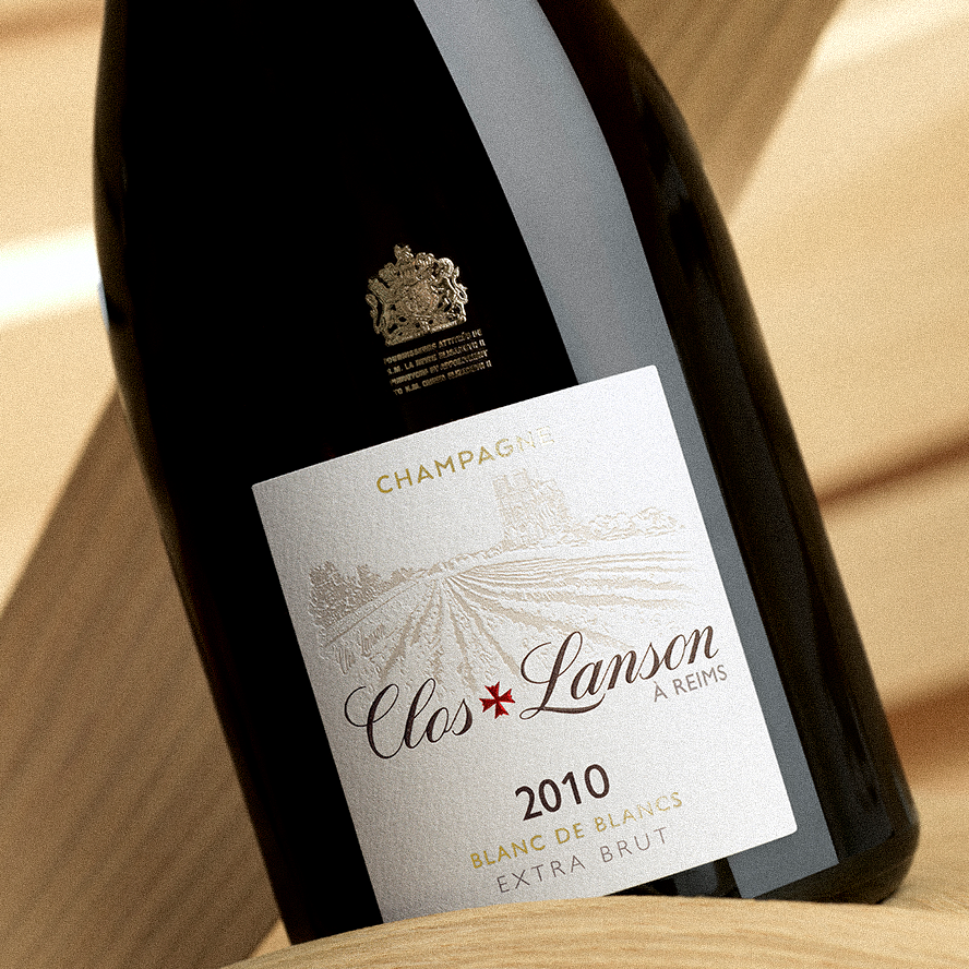 Bouteille de champagne Lanson