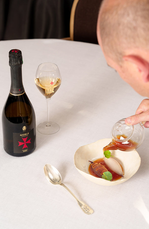 Botella de champán Lanson