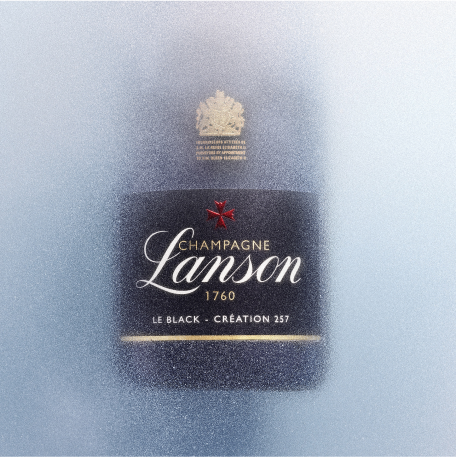 Botella de champán Lanson