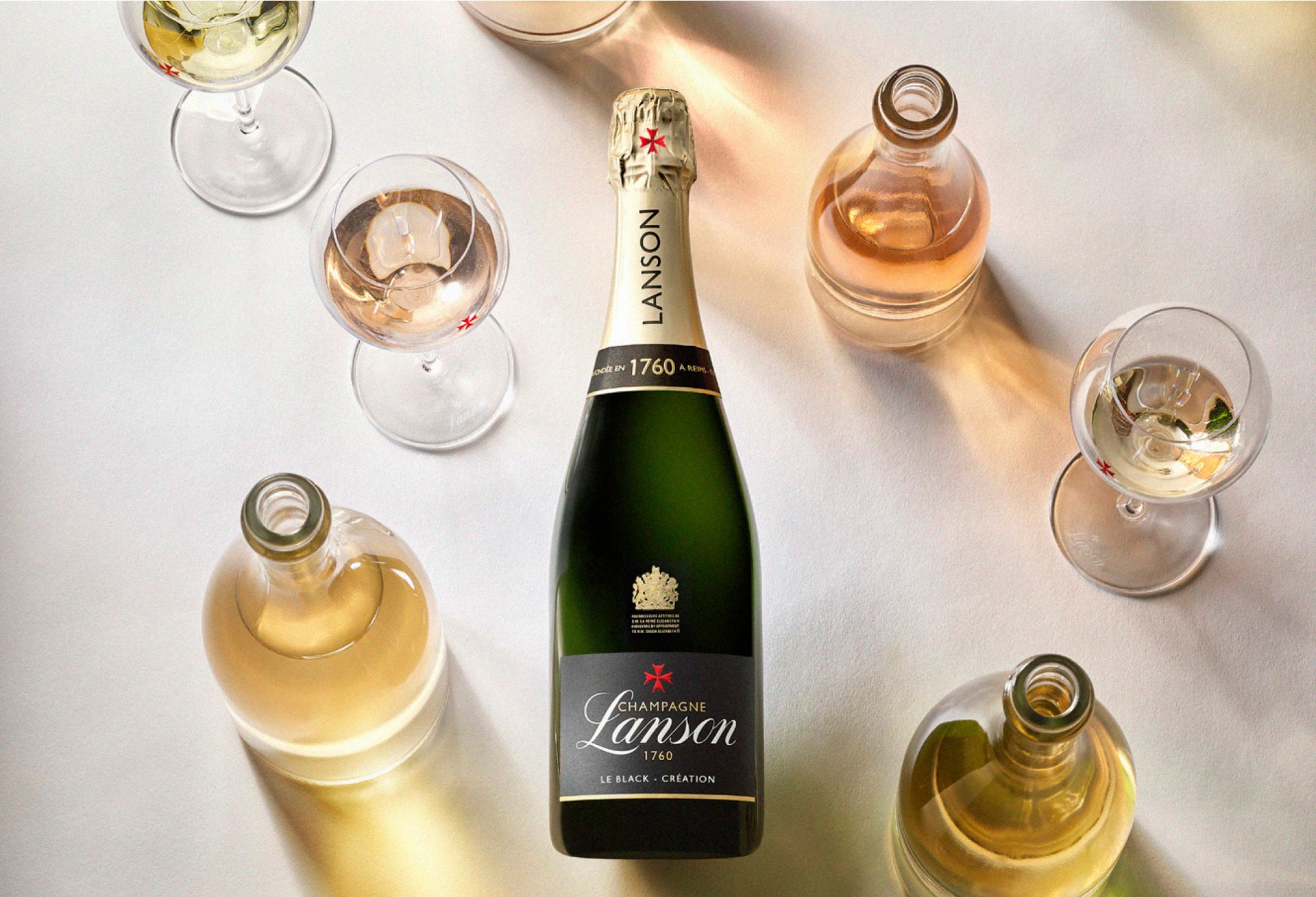 Bouteille de champagne Lanson
