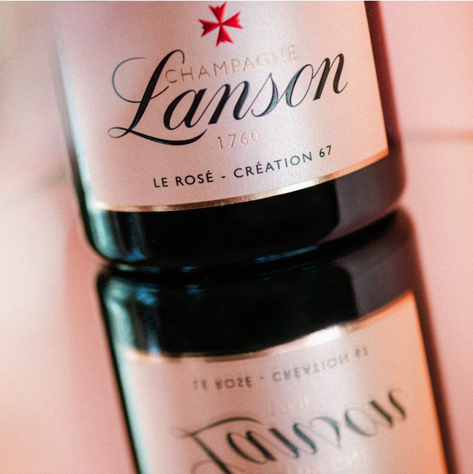 Botella de champán Lanson
