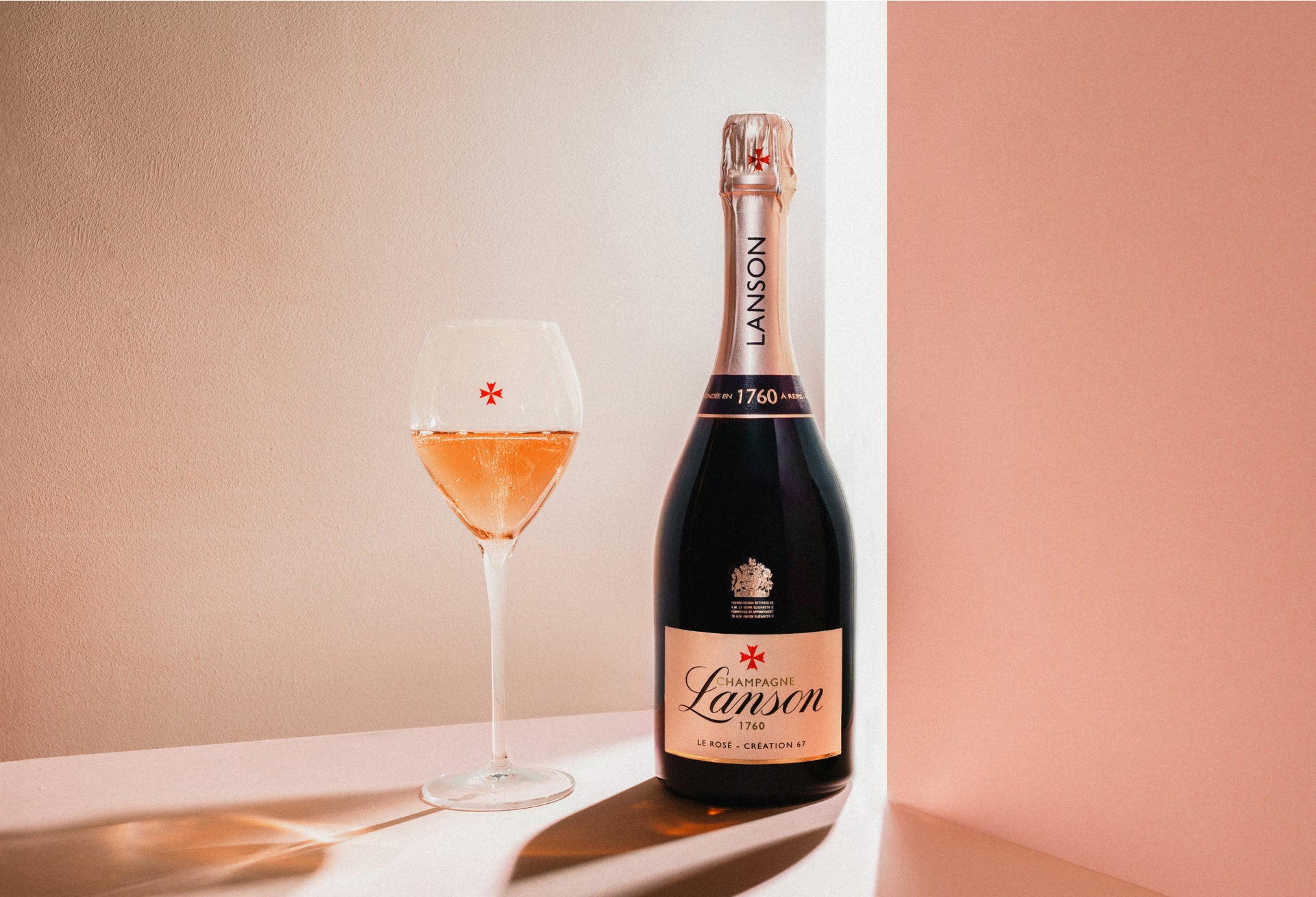 Bottiglia di champagne Lanson